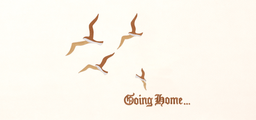 Going Home NEW Birds Bronze Rosetan Faux